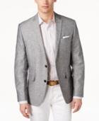 Bar Iii Men's Slim-fit Double-face Light Grey Sport Coat, Only At Macy's