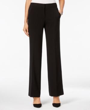 Style & Co Studded Straight-leg Pants, Only At Macy's