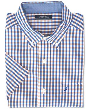 Nautica Men's Gingham Short-sleeve Shirt