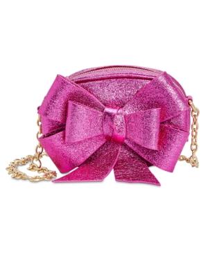 Betsey Johnson Metallic Bow Convertible Crossbody
