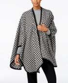 Charter Club Houndstooth Poncho, Only At Macy's