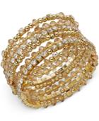 Inc International Concepts Gold-tone Bronze Coil Stack Bracelet, Only At Macy's