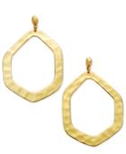 Inc International Concepts Gold-tone Hammered Geometric Drop Earrings, Only At Macy's
