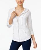 Style & Co Petite Slub-knit Hoodie, Created For Macy's