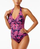 Tommy Bahama Jacobean Printed Tummy-control One-piece Swimsuit Women's Swimsuit