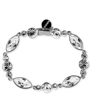 Givenchy Bracelet, Silver-tone Crystal Flex Bracelet