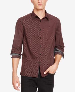 Kenneth Cole New York Men's Slim-fit Dot-print Shirt