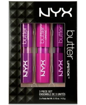 Nyx 3-pc. Butter Lipstick Set - Thunderstorm, Sweet Shock & Moonlit Night