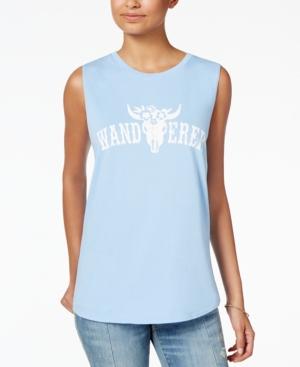 American Rag Juniors' Cotton Wanderer Graphic Tank, Created For Macy's