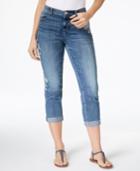 Style & Co Curvy-fit Embroidered Boyfriend Jeans, Created For Macy's