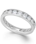 Diamond Sizable Channel Eternity Band In 14k White Gold (2 Ct. T.w.)