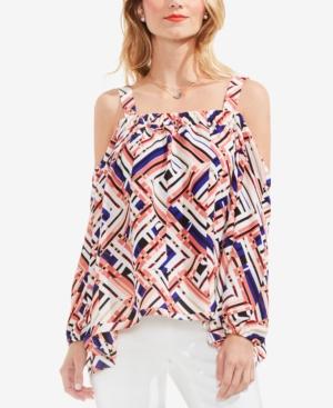 Vince Camuto Square-neck Cold-shoulder Top
