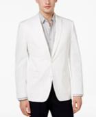 Bar Iii Men's Slim-fit White Cotton Dinner Jacket, Only At Macy's