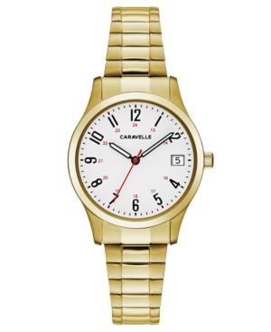 Caravelle New York By Bulova Women's Gold-tone Stainless Steel Bracelet Watch 30mm