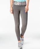 Material Girl Active Juniors' Metallic-detail Yoga Leggings, Only At Macy's