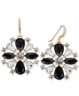 Charter Club Gold-tone Crystal Jet Stone Drop Earrings, Only At Macy's