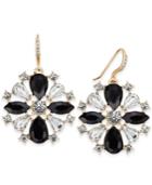 Charter Club Gold-tone Crystal Jet Stone Drop Earrings, Only At Macy's