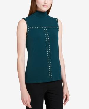 Calvin Klein Studded Turtleneck Top