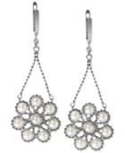 Effy Cultured Freshwater Pearl Flower Cluster Drop Earrings In Sterling Silver (4-1/2mm)