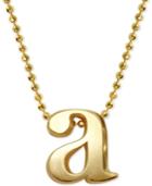 Alex Woo Initial A Pendant Necklace In 14k Gold