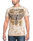 Affliction Men's Rhetoric Rust Graphic-print Logo T-shirt