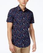 Original Penguin Men's Slim-fit Palm Tree Cotton Shirt