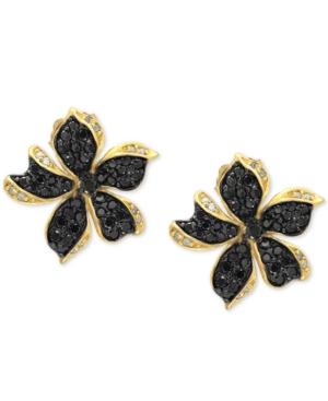 Effy Diamond Flower Stud Earrings (1 Ct. T.w.) In 14k Gold