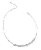 Inc International Concepts Silver-tone Crystal Cluster Choker Necklace, Only At Macy's