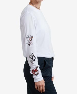 Volcom Juniors' Long-sleeved Ink Graphic T-shirt
