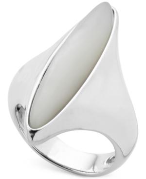 Nambe Mother-of-pearl Statement Ring In Sterling Silver, Only At Macy's