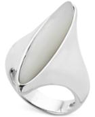Nambe Mother-of-pearl Statement Ring In Sterling Silver, Only At Macy's