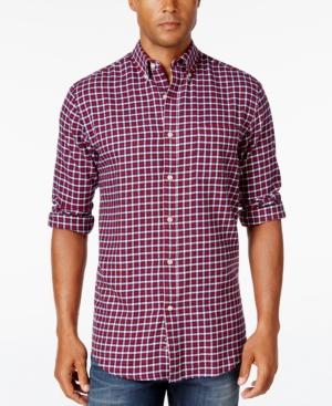 John Ashford Men's Big And Tall Long-sleeve Check Shirt, Only At Macy's