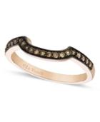 Le Vian Chocolate Diamond Wedding Band (1/5 Ct. T.w.) In 14k Rose Gold