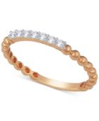 Diamond Stackable Beaded Band (1/8 Ct. T.w.)