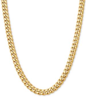 Curb Link 24 Chain Necklace In 10k Gold