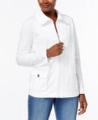 Karen Scott French Terry Active Jacket, Created For Macy's