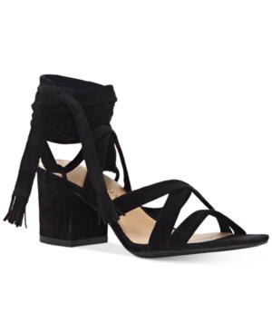 Lucky Brand Idalina Lace-up Block-heel Sandals Women's Shoes