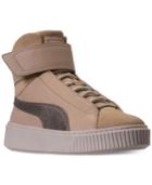 Puma Women's Basket Platform Strap Mid Up Casual Sneakers From Finish Line