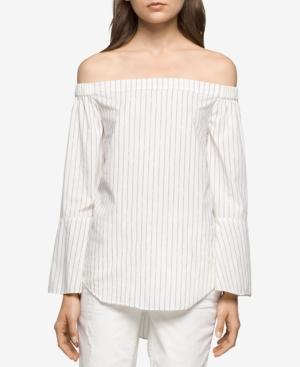 Calvin Klein Jeans Cotton Off-the-shoulder Top