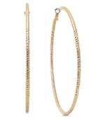 Thalia Sodi Gold-tone Textured Extra Large 4 Hoop Earrings, Created For Macy's