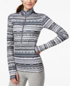 Nike Pro Warm 8-bit Print Half-zip Top