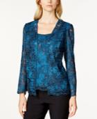 Alex Evenings Ombre Sequin Lace Jacket And Shell