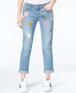 Earl Jeans Destructed Patched Boyfriend Jeans
