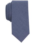 Bar Iii Men's Chambray Solid Skinny Tie, Only At Macy's