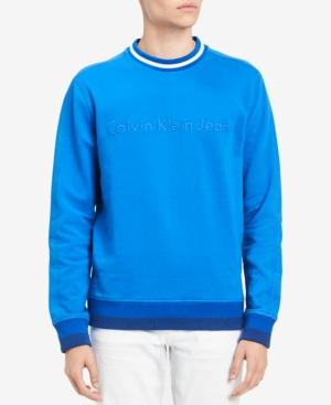Calvin Klein Jeans Men's Striped-trim Sweatshirt