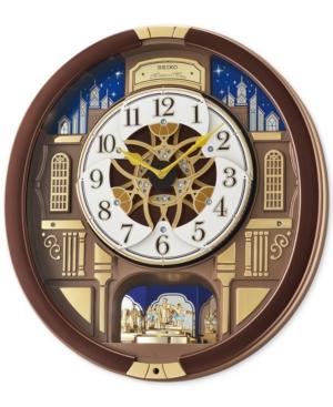 Seiko Melodies In Motion Brown Metallic Wall Clock