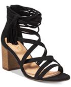 Xoxo Elle Block-heel Sandals Women's Shoes