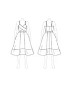 Customize: Switch To Petti Length - Fame And Partners Empire-waist Petti-length Dress With Front Cutout