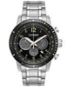 Citizen Men's Eco-drive Chronograph Stainless Steel Bracelet Watch 44mm Ca4358-58e
