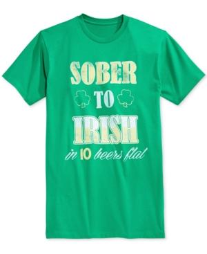 Mighty Fine Men's Kelly Green Graphic-print T-shirt